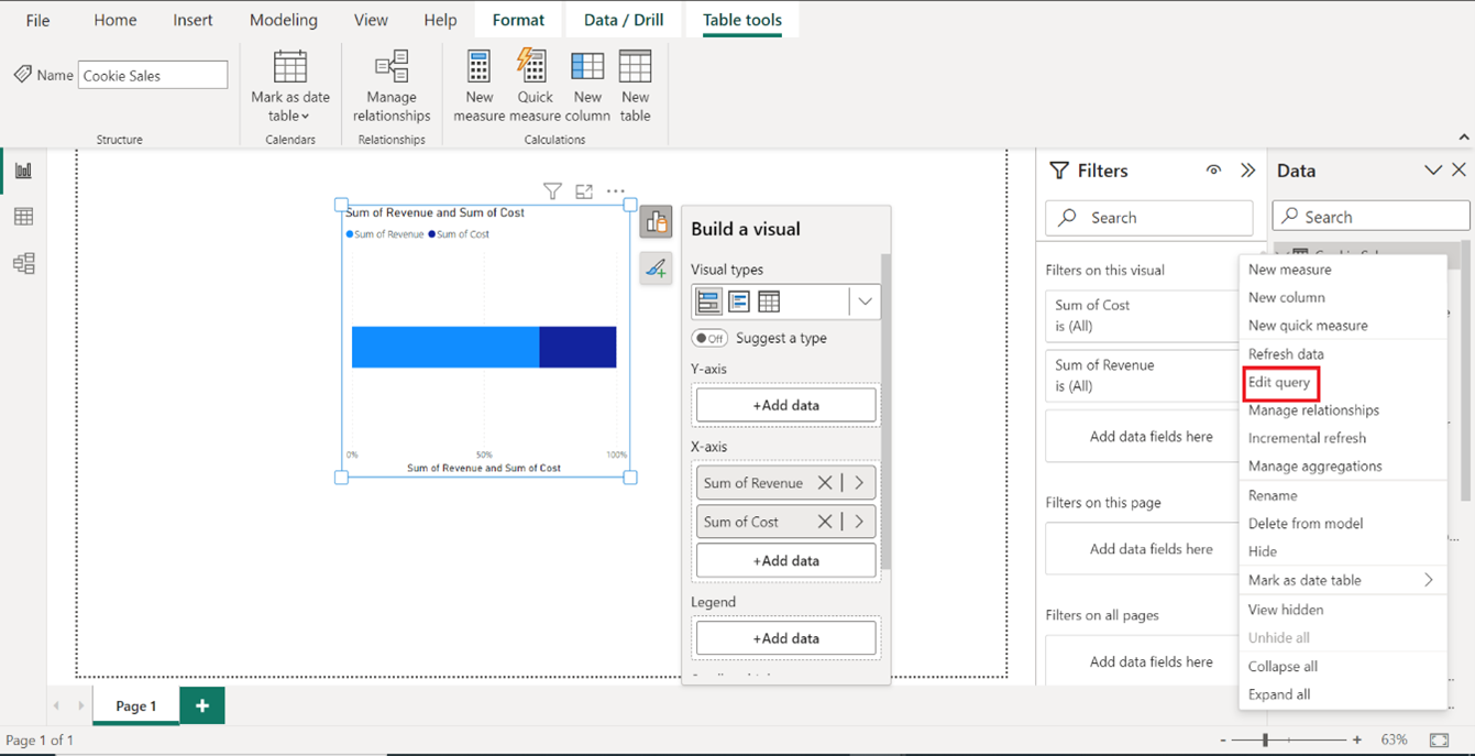 Customizing X-Axis Order in Power BI